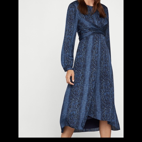 BCBGMaxAzria Dresses & Skirts - NWT BCBG snakeskin midi dress XL